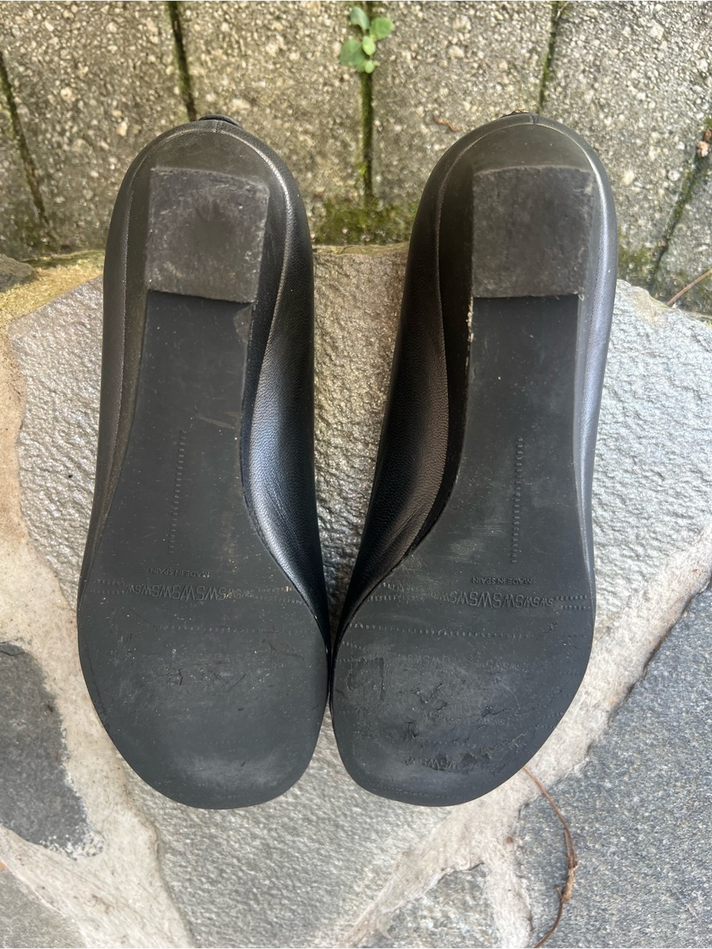 Stuart Weitzman Graphite Bow Ballet Flats - Picture 6 of 6